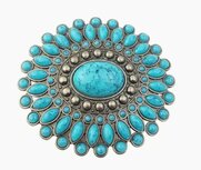 Buckle Turqoise bloem