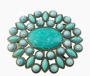Western Buckle Turqoise