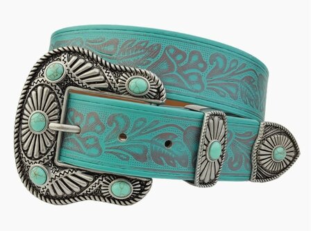 Turqoise Western riem