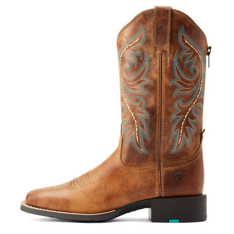 Ariat Round Up Back Zip zijkant